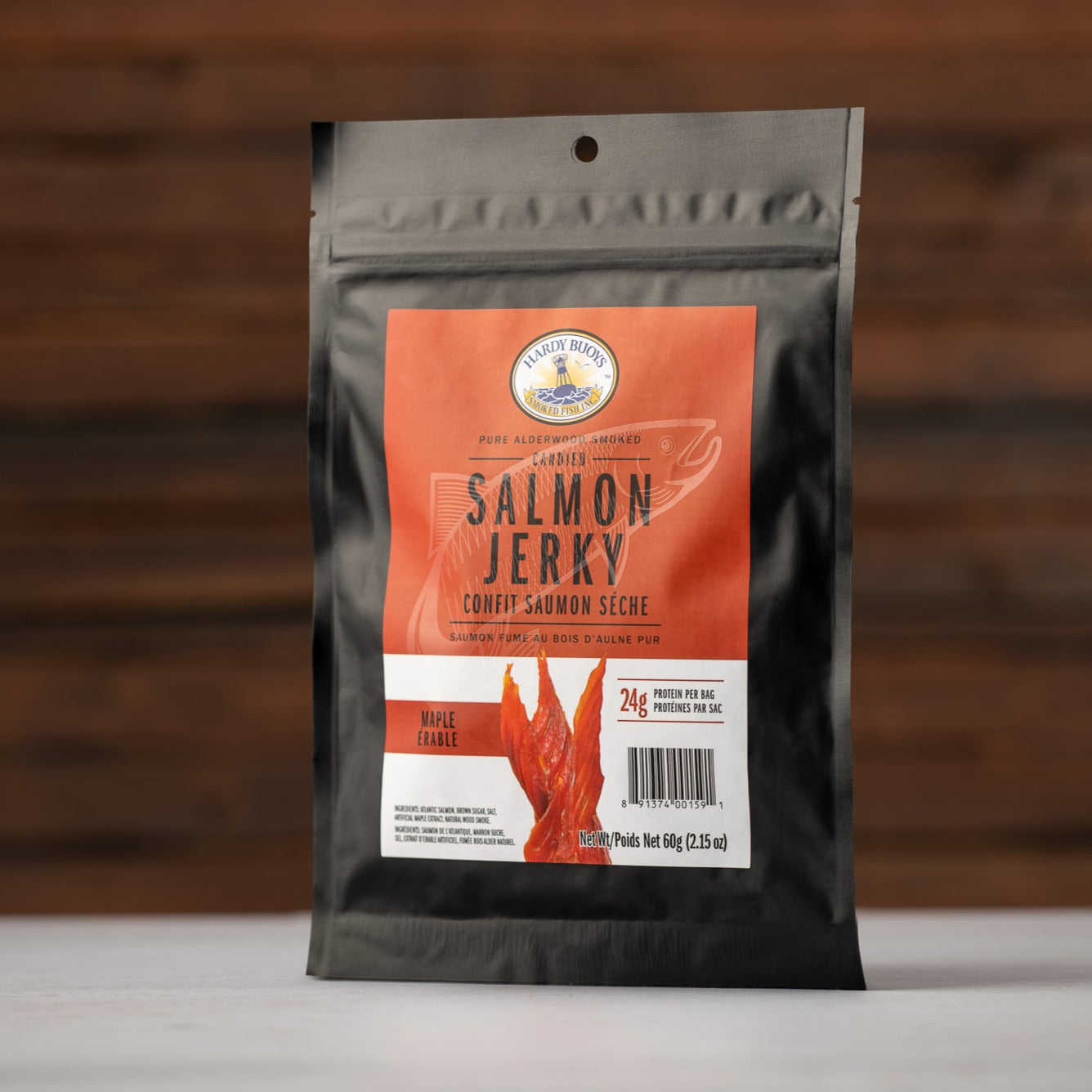 HARDY BUOYS, MAPLE SALMON JERKY