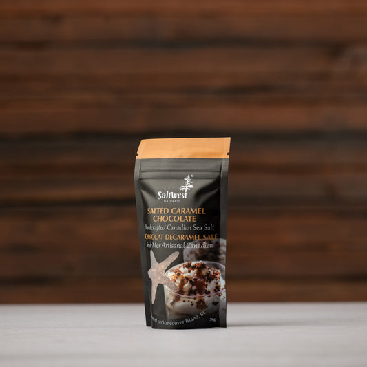 SALT WEST, SALTED CARAMEL CHOCOLATE SEA SALT